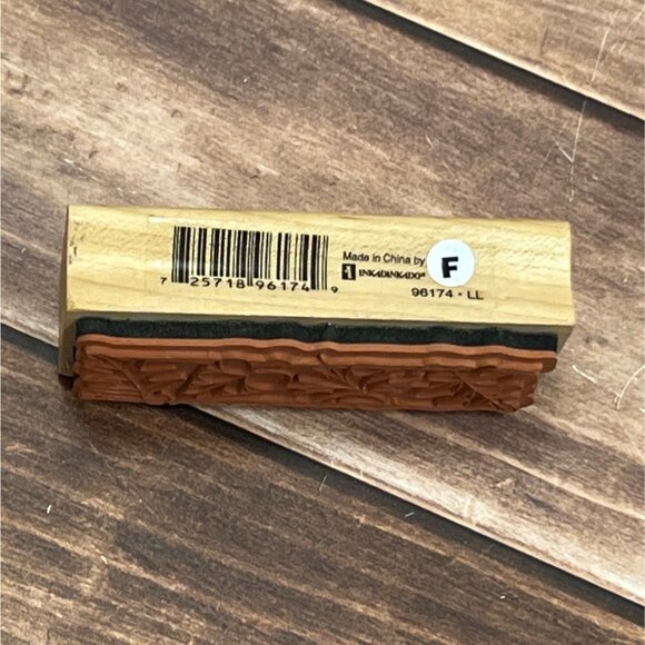 INKADINKADO 96174-LL FALL AUTUMN LEAVES WOOD MOUNTED RUBBER STAMP - Picture 2 of 3